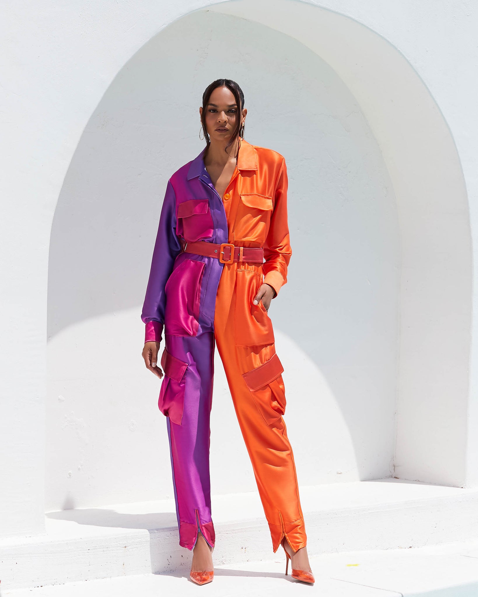 Graydient Jumpsuit in Sunset