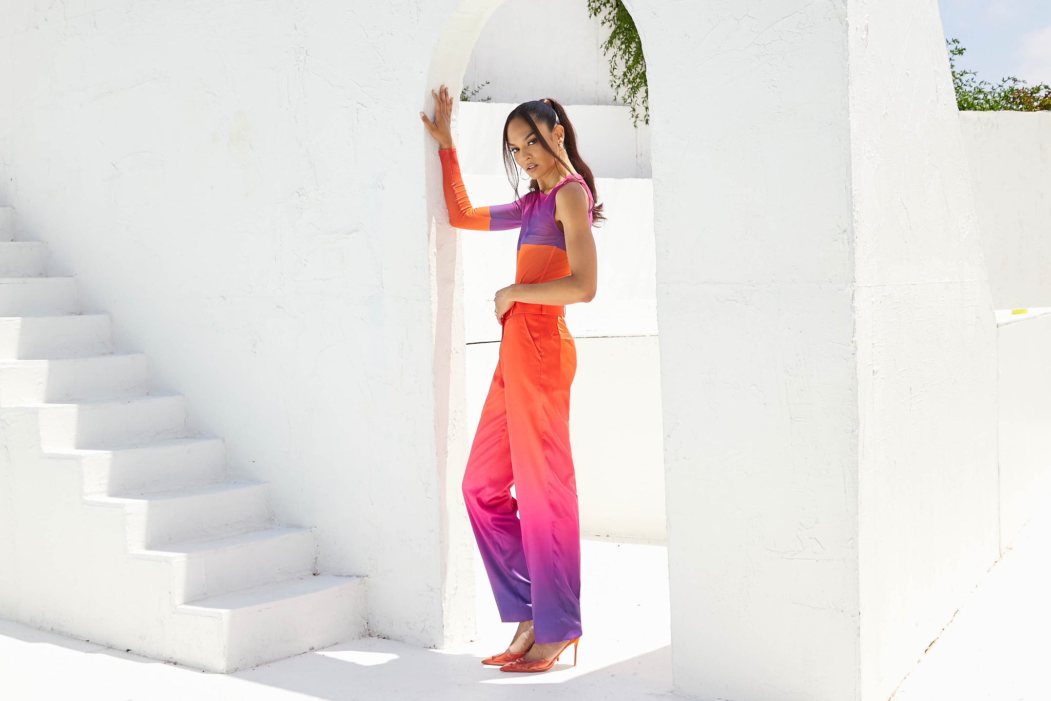 Graydient Pants in Sunset