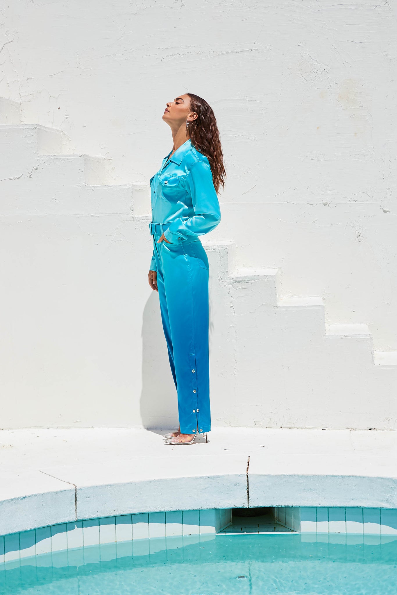 Graydient Jumpsuit in Low Tide