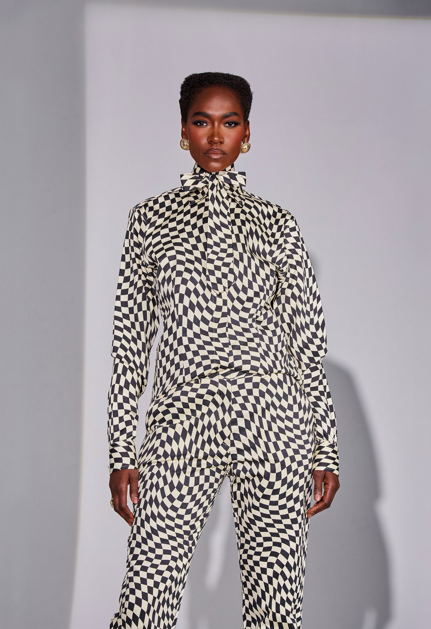 optical illusion dress shirt Regular Fit Long Sleeve Shirt