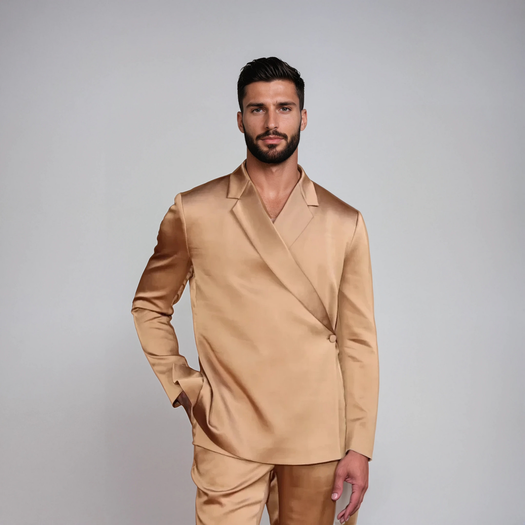 Satin Kimono Suit