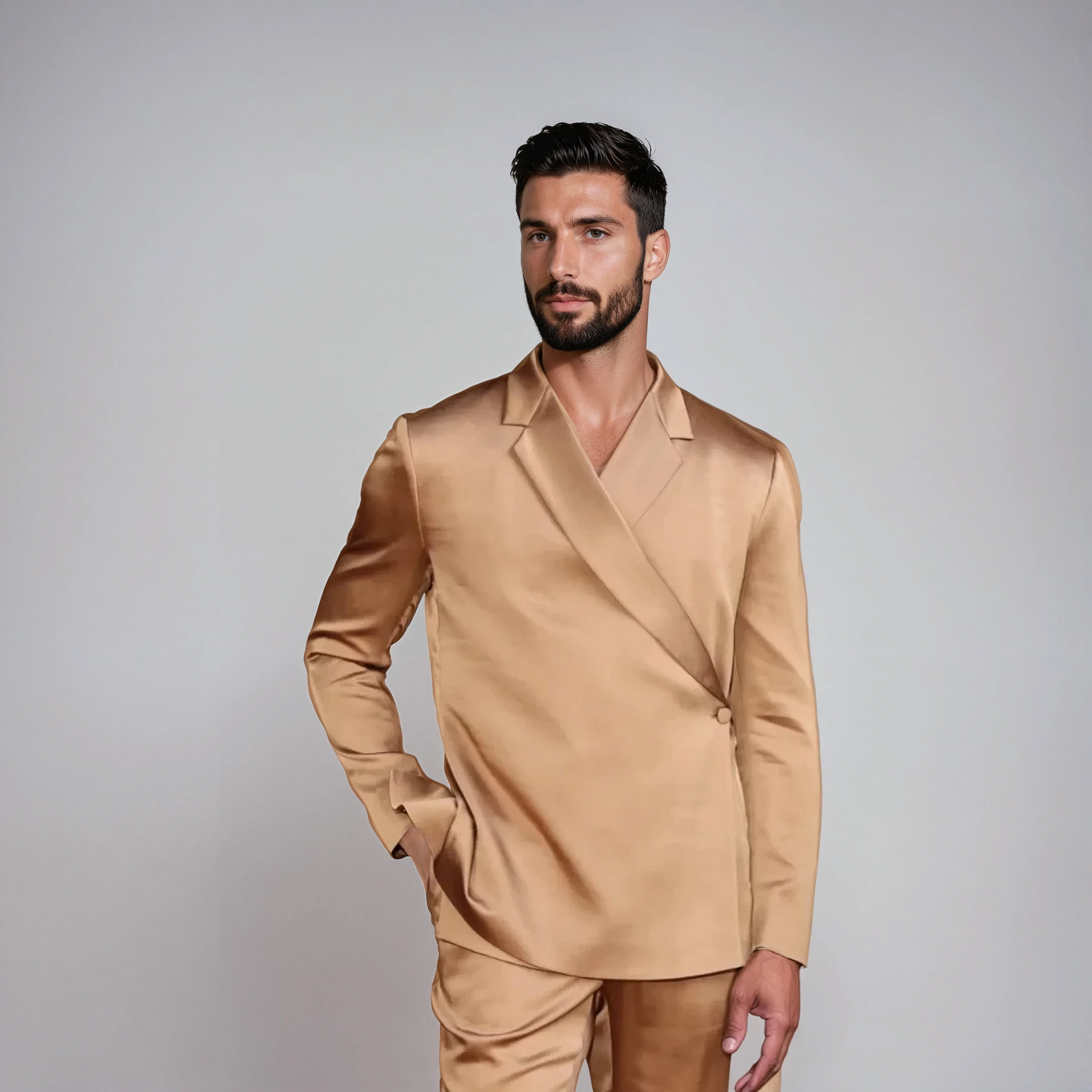 Satin Kimono Suit