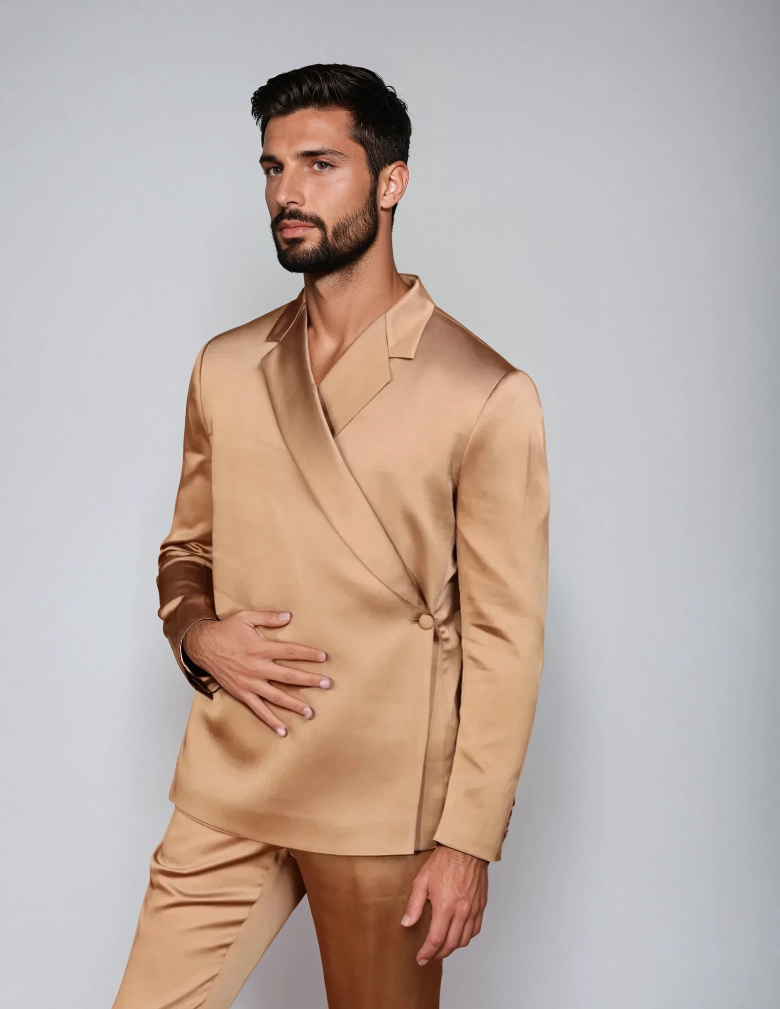 Satin Kimono Suit